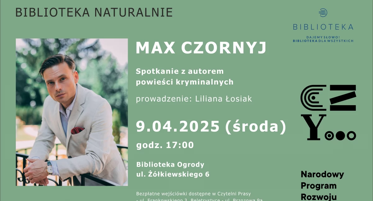 Spotkanie z autorem bestsellerowych powieści kryminalnych