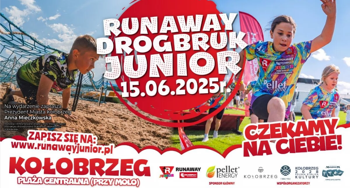 Runaway Drogbruk Junior w Kołobrzegu. Ruszyły zapisy na bieg dla dzieci