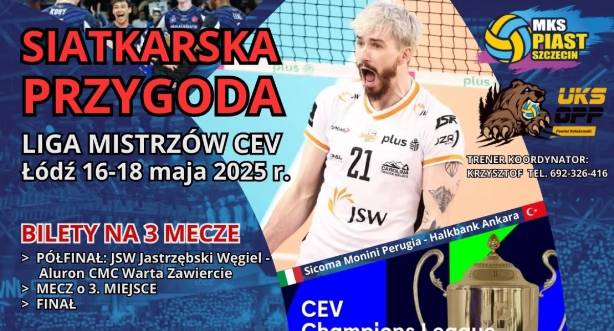 Wyjazd na Final Four Ligi Mistrzów 2025. Z Kołobrzegu do Łodzi z UKS OPP