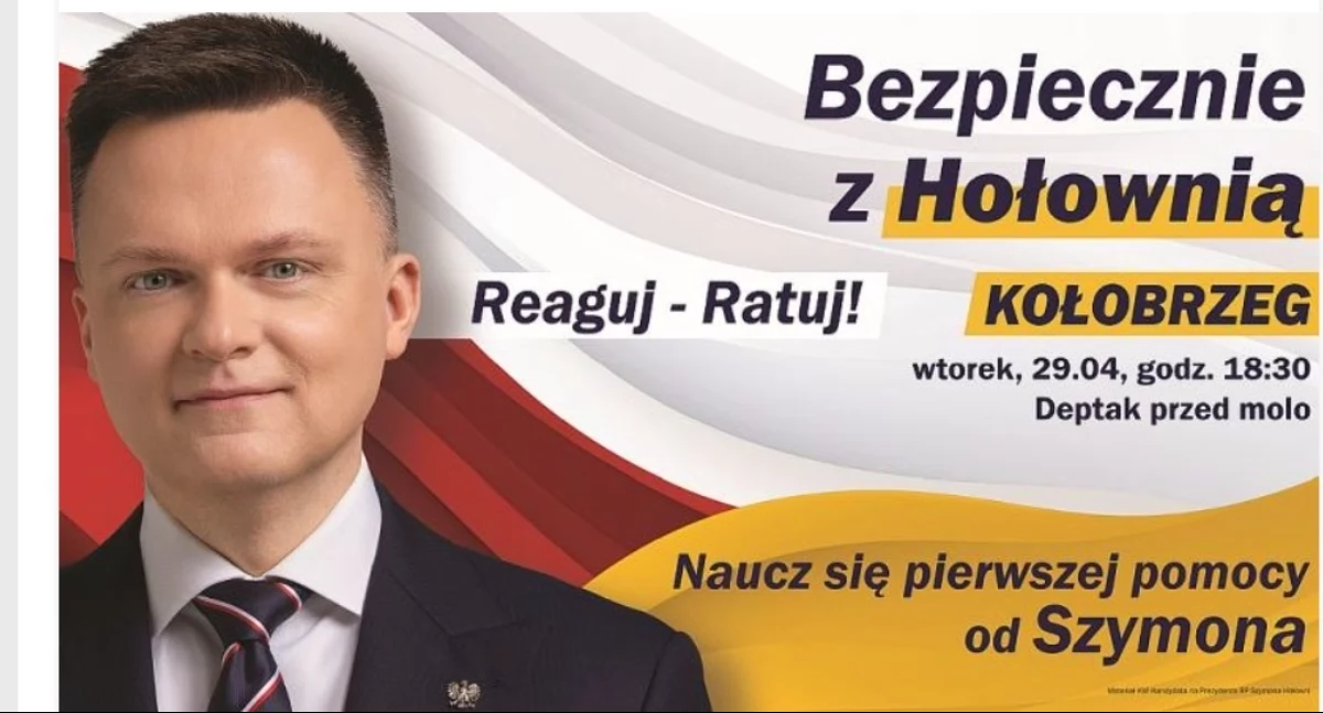 Szymon Hołownia z nietypową wizytą w Kołobrzegu. Poprowadzi... lekcje pierwszej pomocy