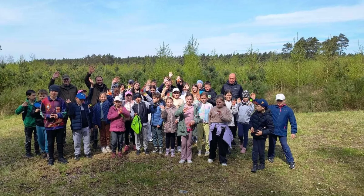 80 drzew na 80-lecie szkoły. Uczniowie SP nr 1 w Kołobrzegu sadzili jarzęby