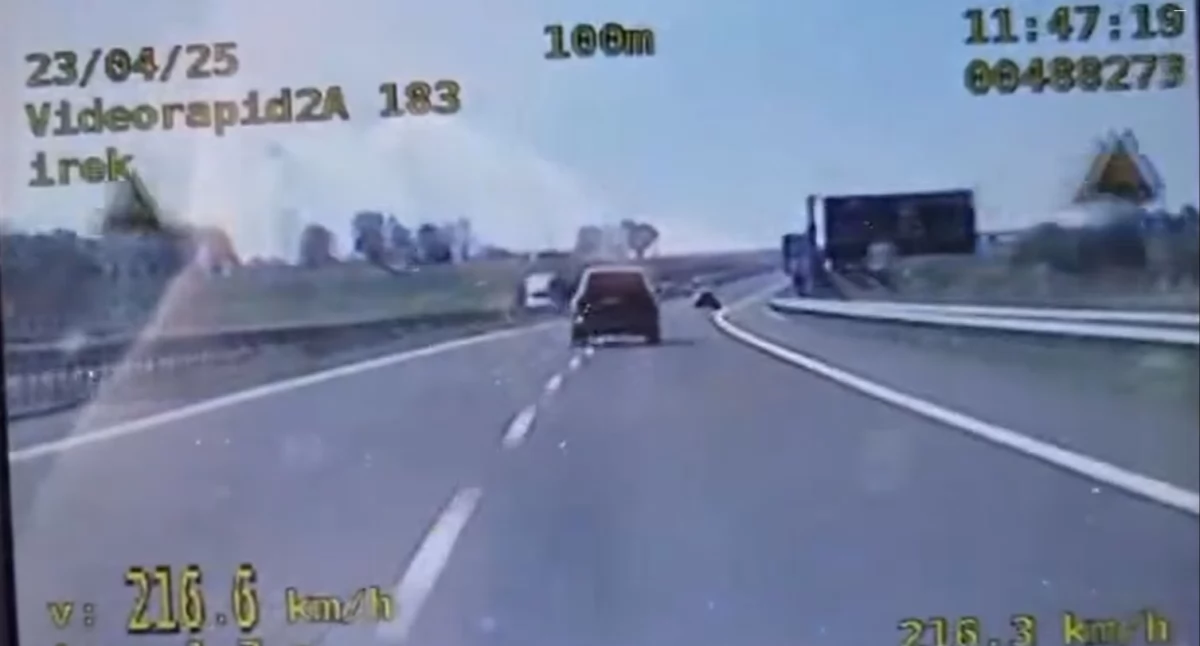Pędził swoim BMW 216 km na godzinę. 58-latek słono zapłaci za szaloną jazdę [wideo]