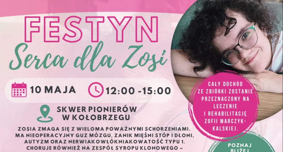 Kolejny festyn charytatywny na Skwerze Pionierów. Tym razem na leczenie Zosi!