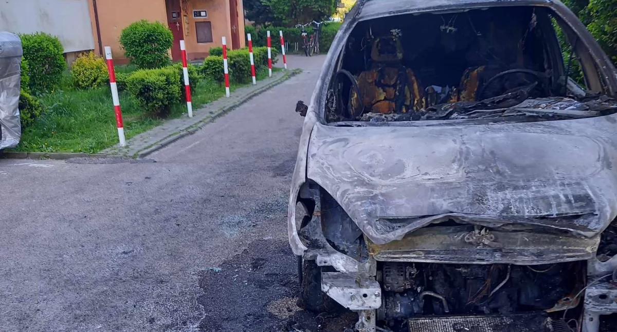 Pożar samochodu przy Budowlanej
