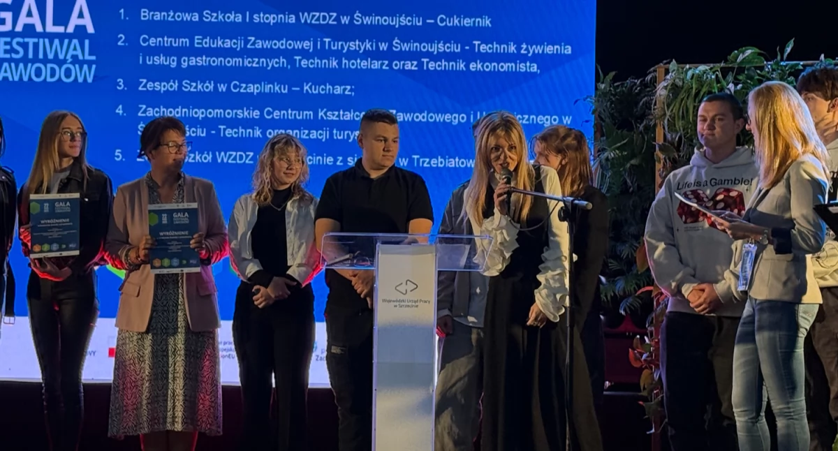 Gala Festiwal Zawodów w Szczecinie. Sukces szkół z powiatu kołobrzeskiego
