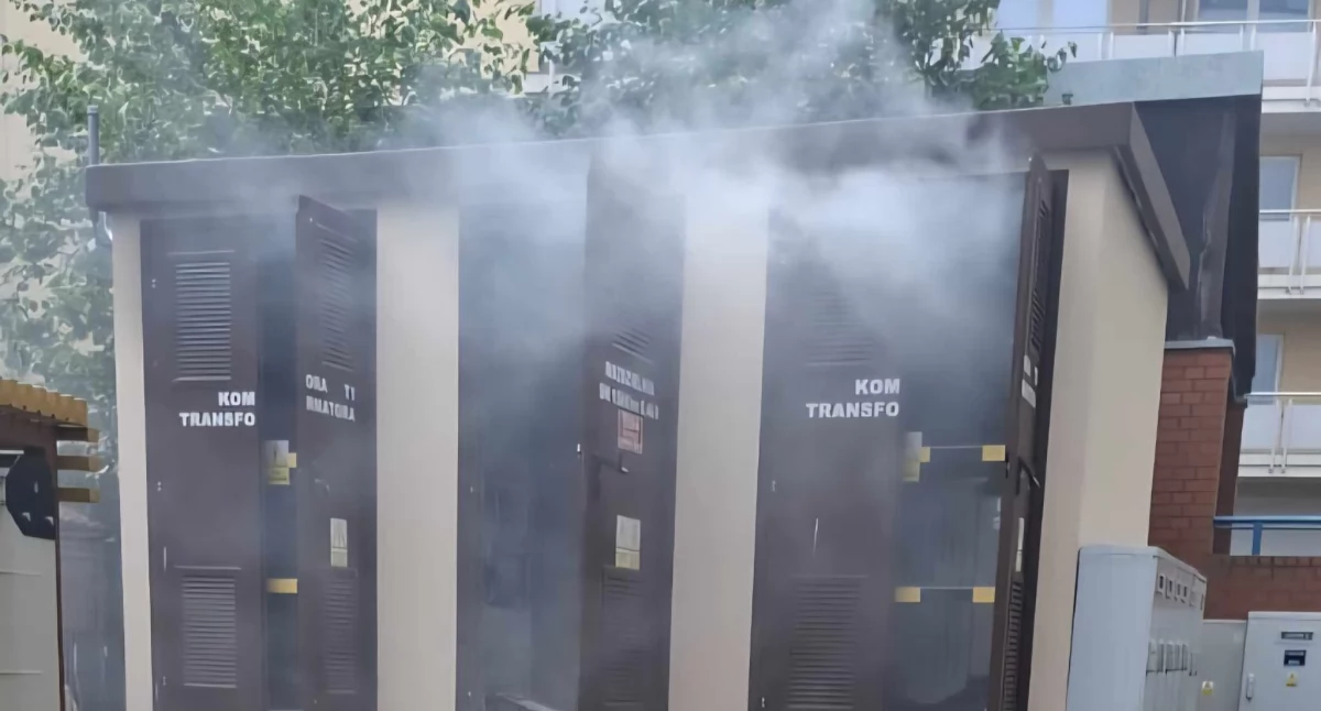 Pożar w dzielnicy portowej. Palił się transformator