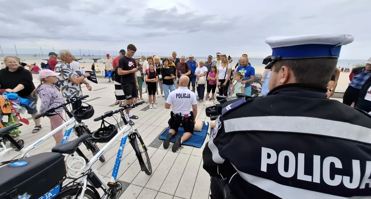 Ta plaża była dzisiaj najbezpieczniejsza. Odbył się festyn z udziałem służb