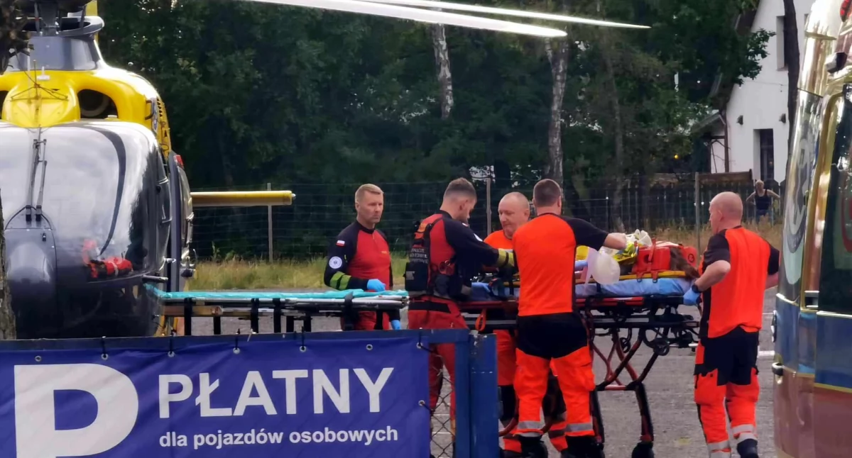 Potrącenie dziecka w Dźwirzynie. Lądował śmigłowiec LPR
