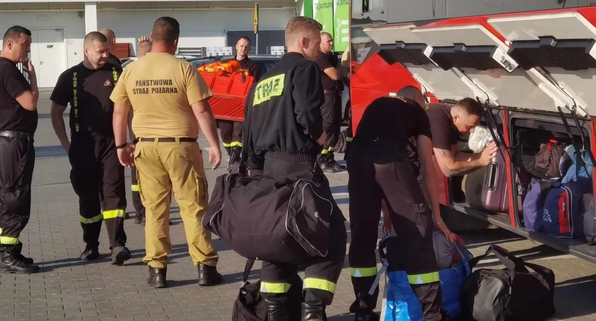 Kołobrzescy strażacy na południu Polski. Będą pomagać w walce z żywiołem