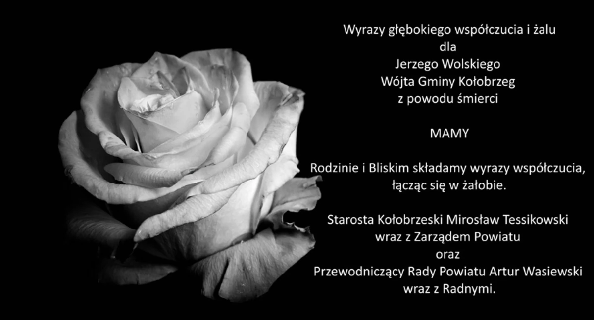 Wyrazy głębokiego wspófczucia i żalu