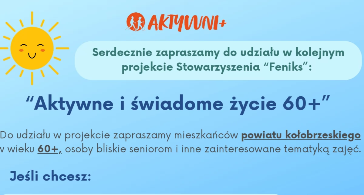 Joga, basen, asertywność – zadbaj o siebie po 60-tce.  Rusza rekrutacja o bezpłatnego projektu