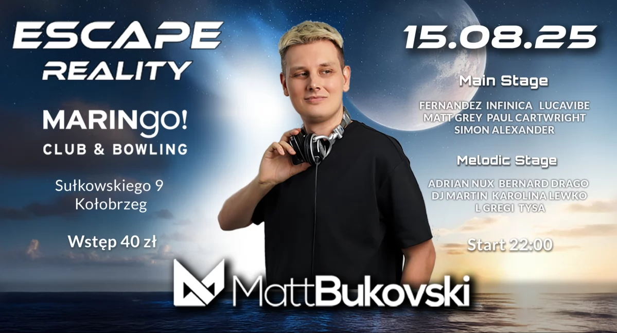 Matt Bukovski zagra w Kołobrzegu!