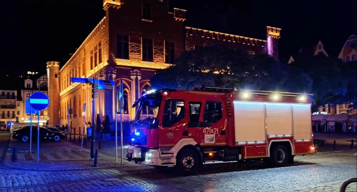 Strażacy interweniowali w centrum Kołobrzegu
