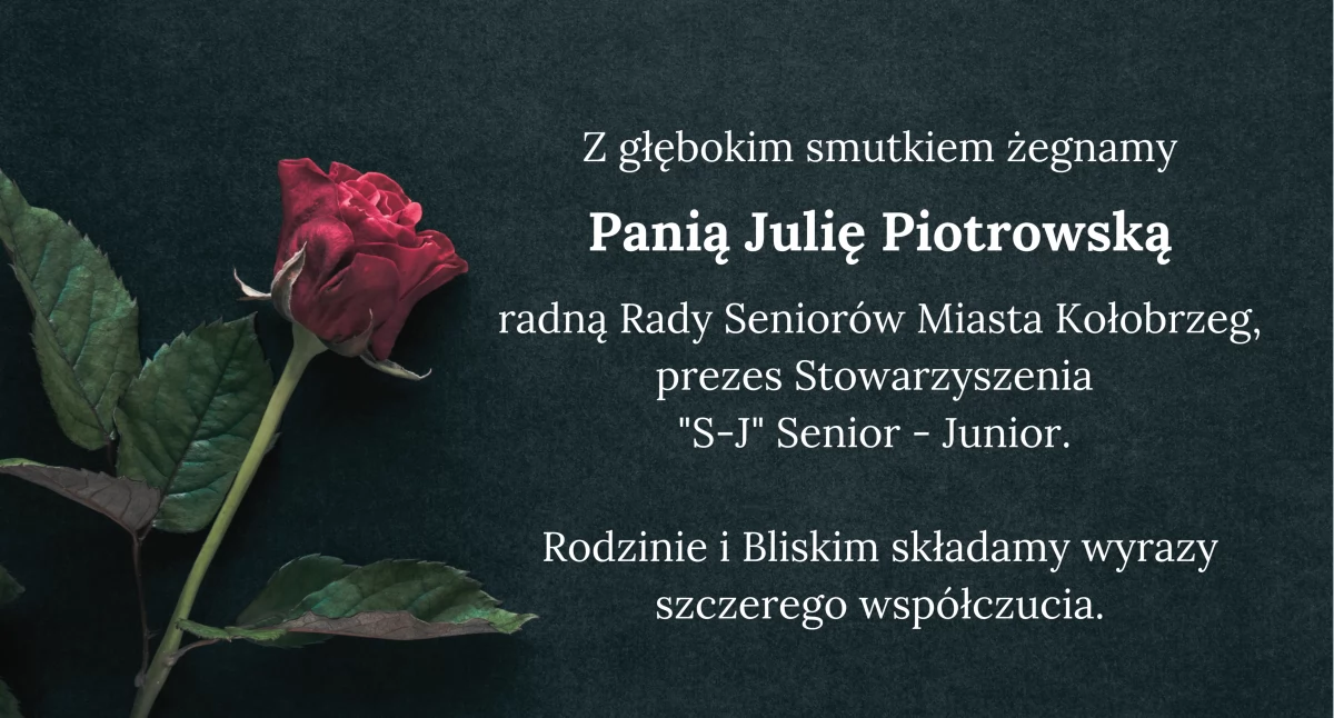 Z głębokim smutkiem żegnamy...