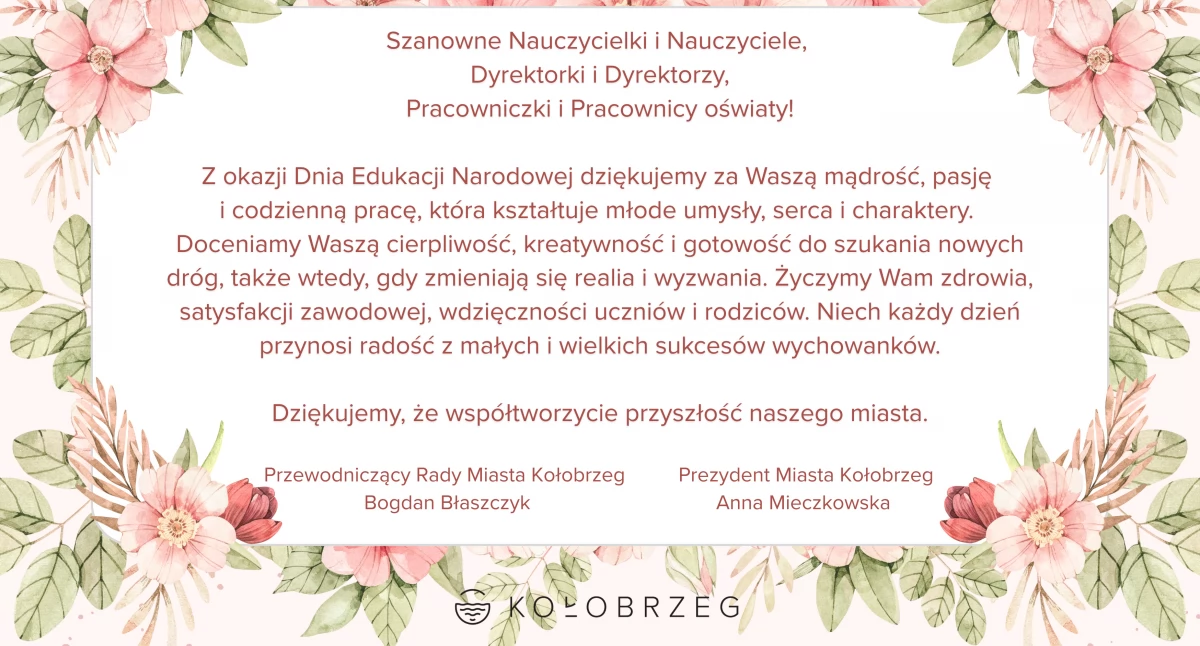 Życzenia z Okazji Dnia Edukacji Narodowej 
