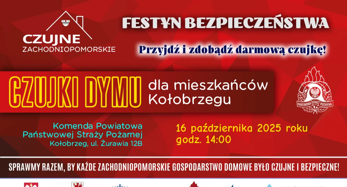 Festyn Czujne Zachodniopomorskie - darmowe czujki dymu dla mieszkańców