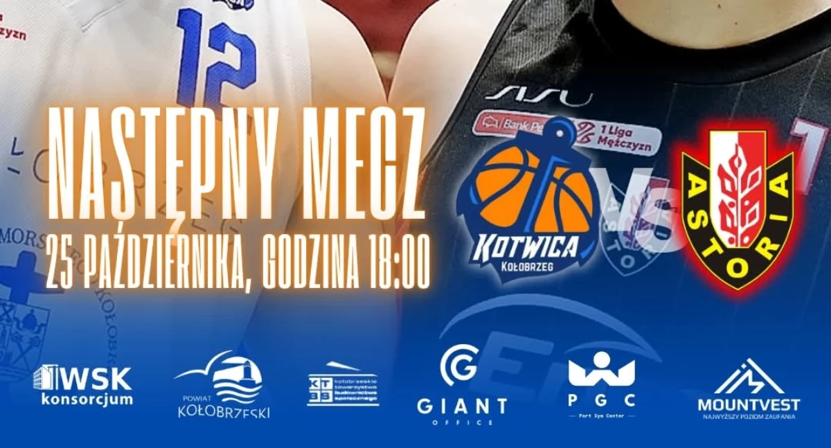 Tylko dwa dni do koszykarskiego hitu! Kotwica Port Morski Kołobrzeg zmierzy się z Astorią Bydgoszcz - wszyscy na biało!