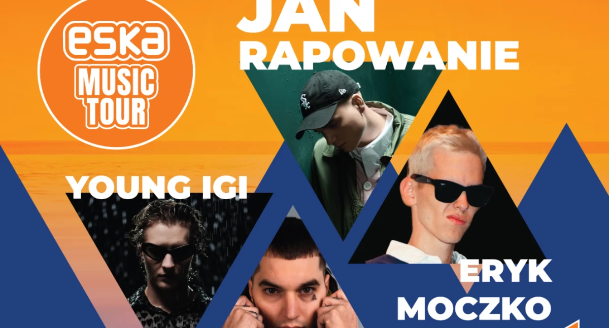 Eska Music Tour. Jan-Rapowanie, Young Igi, Eryk Moczko i Aleshen - bilety w sprzedaży