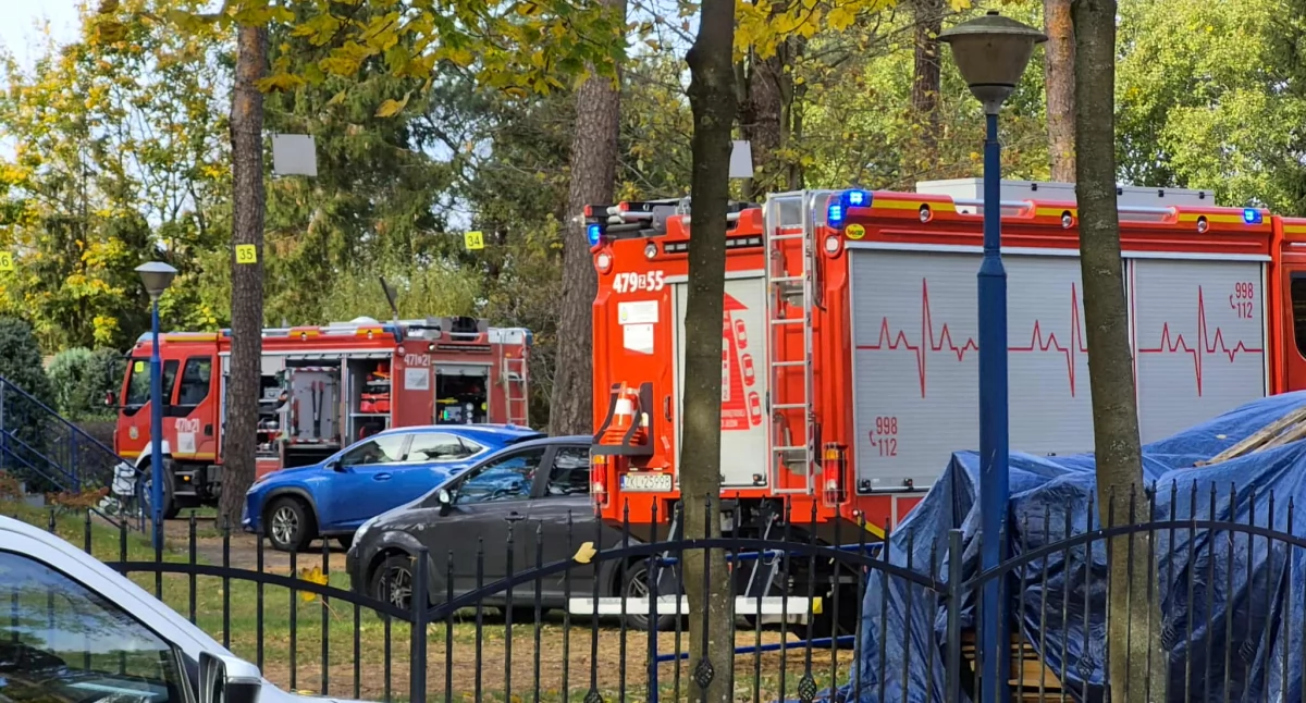 Pożar w ośrodku wypoczynkowym. Pięć zastępów straży ruszyło do akcji