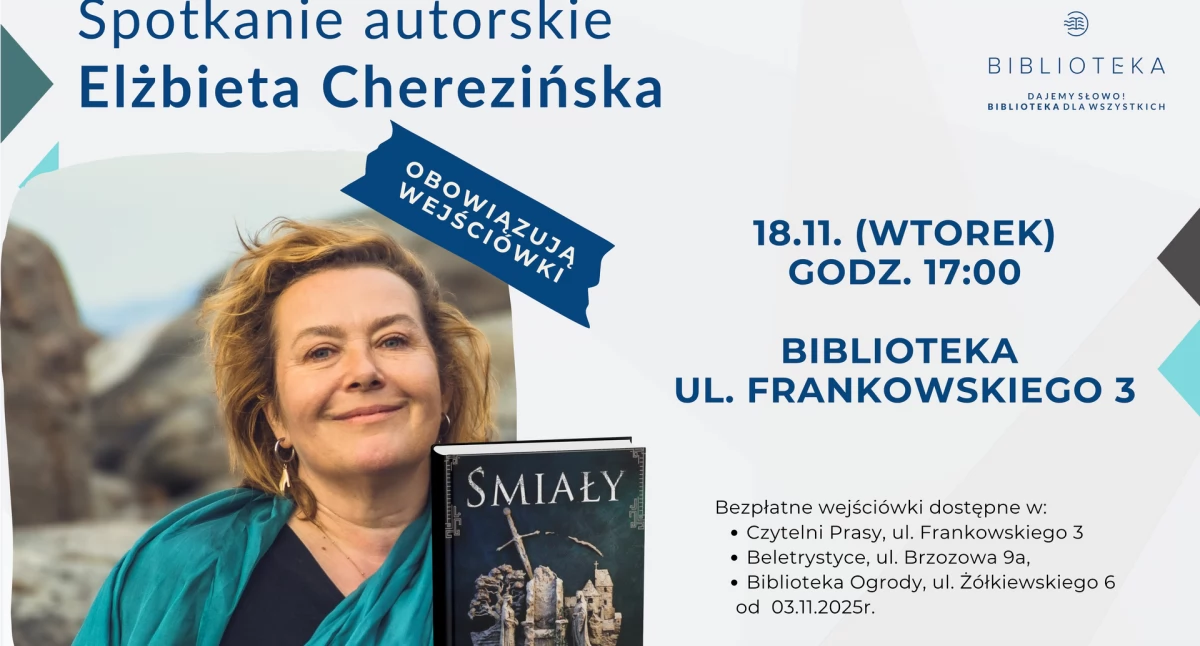 Autorka bestsellerów spotka się z czytelnikami