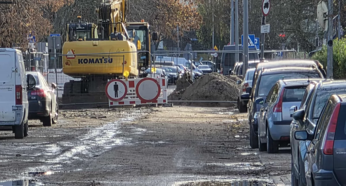 Przebudowa ul. Okopowej. Pogoda sprzyja a wykonawca przystępuje do kolejnych etapów