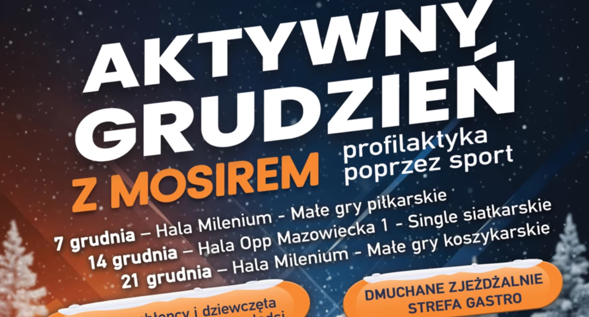 Grudzień pełen sportu! Trzy świąteczne turnieje dla dzieci