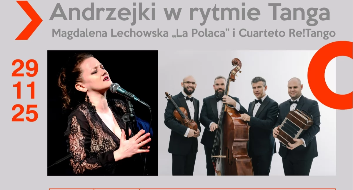 Andrzejkowy wieczór w rytmie tanga. Magdalena Lechowska wystąpi w RCK