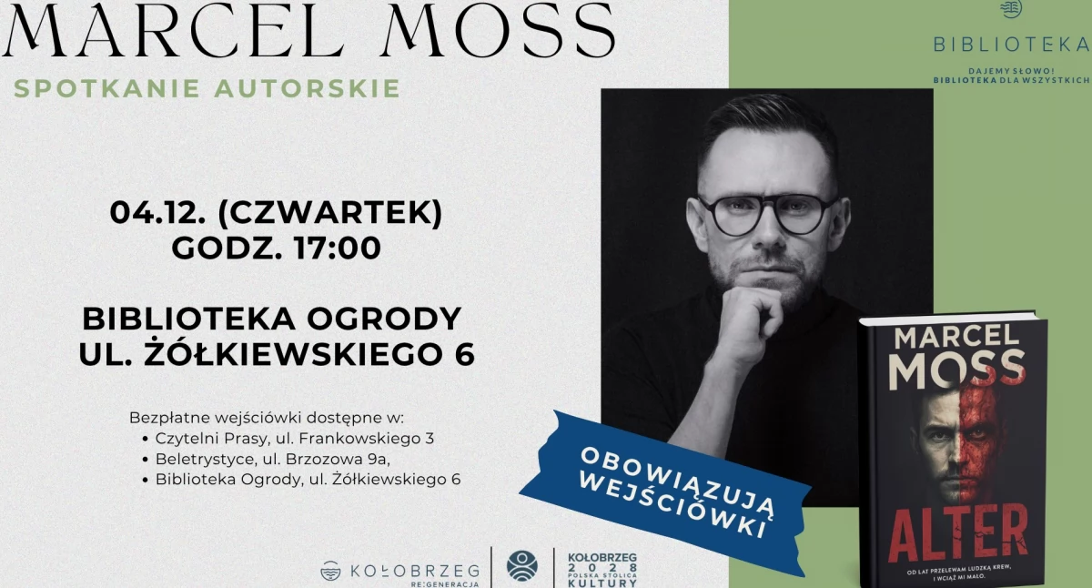 Jego książki podbijają listy bestsellerów. Darmowe wejściówki na spotkanie autorskie
