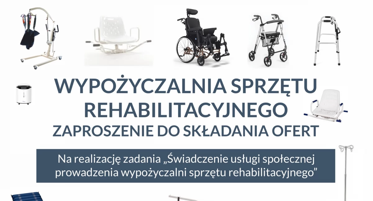 Powstanie bezpłatna wypożyczalnia sprzętu rehabilitacyjnego. CUS szuka operatora
