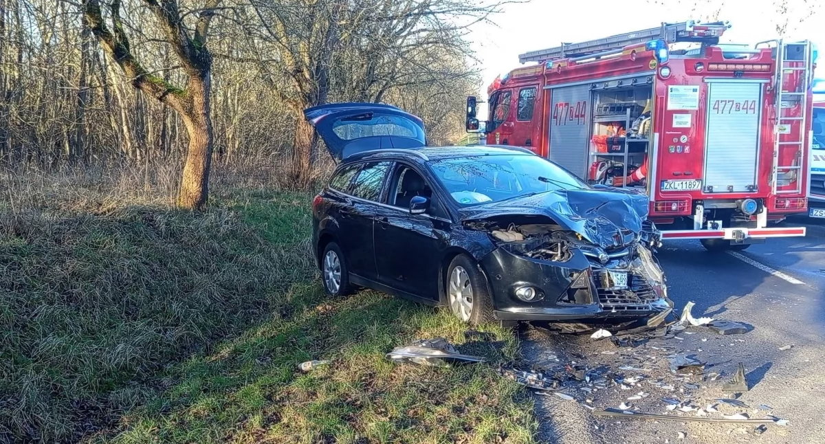 Wypadek pod Kołobrzegiem. Trasa zablokowana