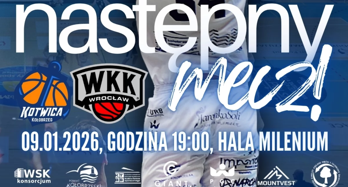 Czas na rundę rewanżową. Kotwica zagra na Milenium z WKK Wrocław