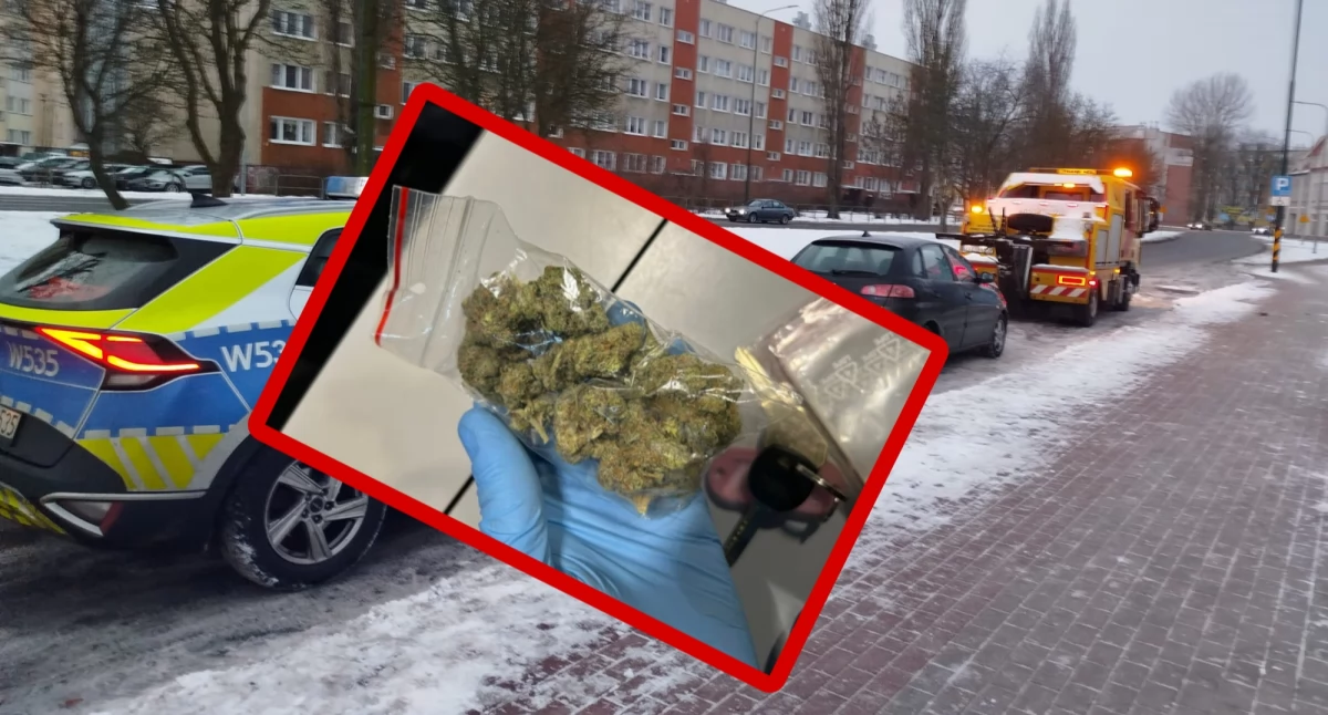 Po narkotykach i z suszem w aucie. Wpadł podczas policyjnej akcji