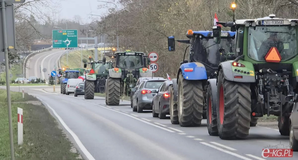 Rolnicy z regionu pojechali do Warszawy. Protest także przy S6