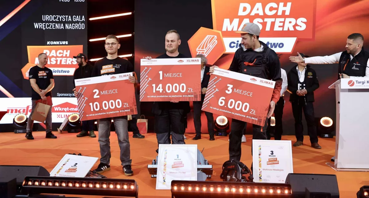 Dekarz z Kołobrzegu trzeci w Polsce. Sukces na ogólnopolskich zawodach Dach Masters