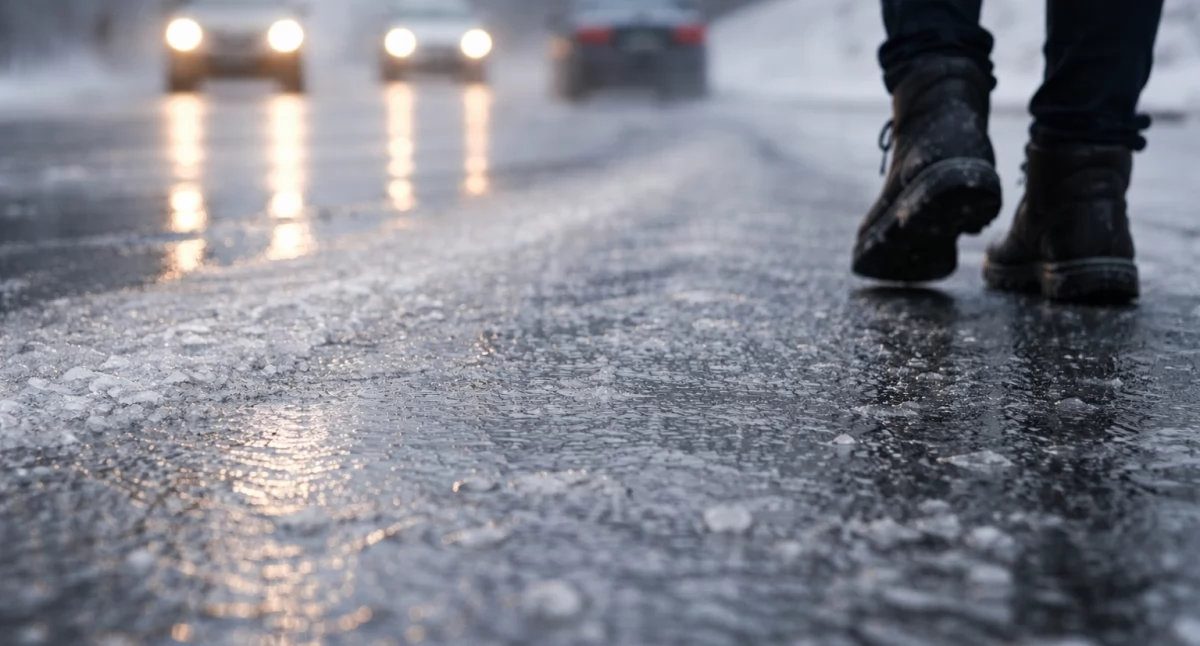 Uwaga na marznący deszcz i gołoledź. Ostrzeżenie dla całego regionu