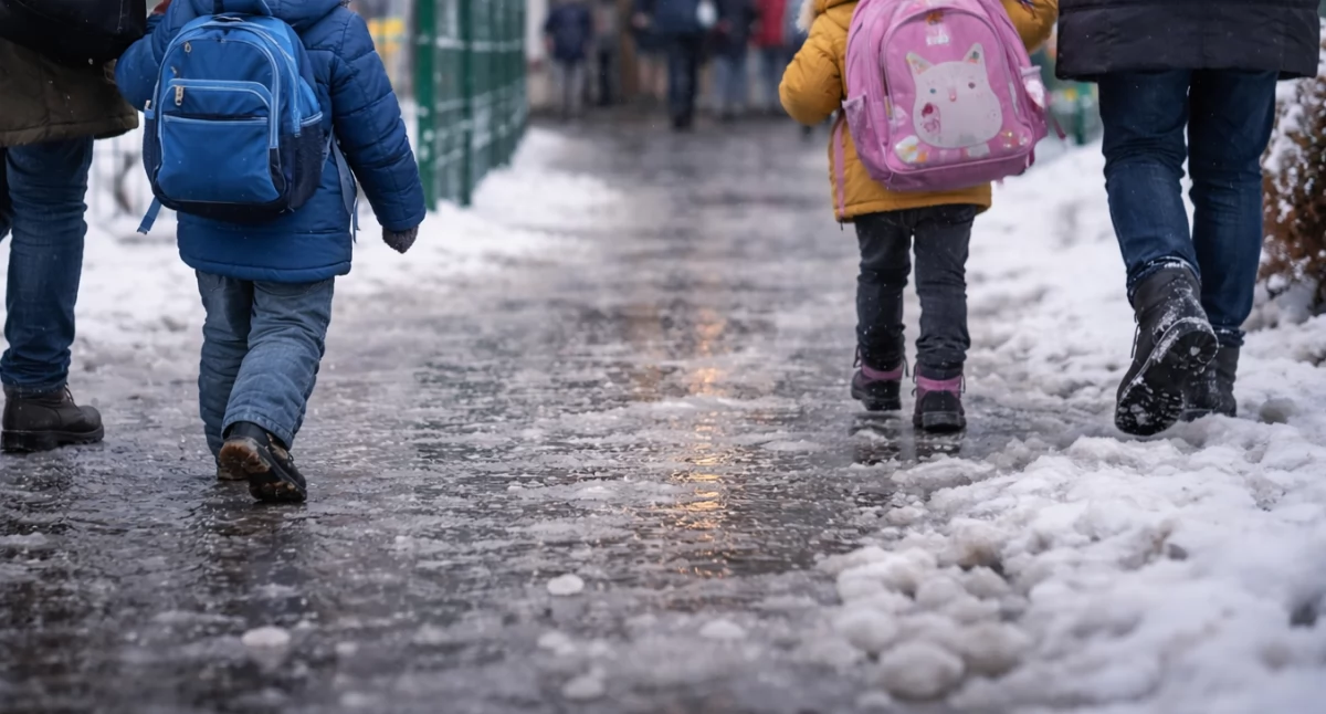 Trudne warunki w mieście. Komunikacja miejska wstrzymana, problemy w szkołach i przedszkolach