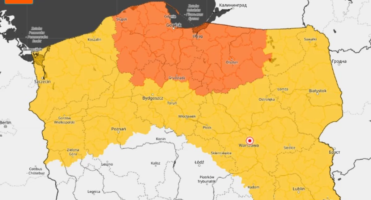 Ostrzeżenie meteorologiczne IMGW - uwaga na marznące opady