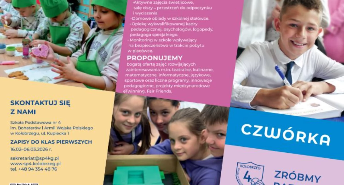 Czas na wybór szkoły. SP nr 4 zaprasza na dzień otwarty