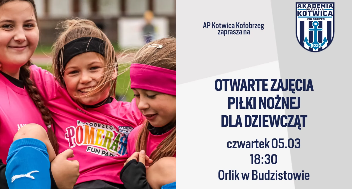 AP Kotwica zaprasza dziewczynki na piłkarskie treningi