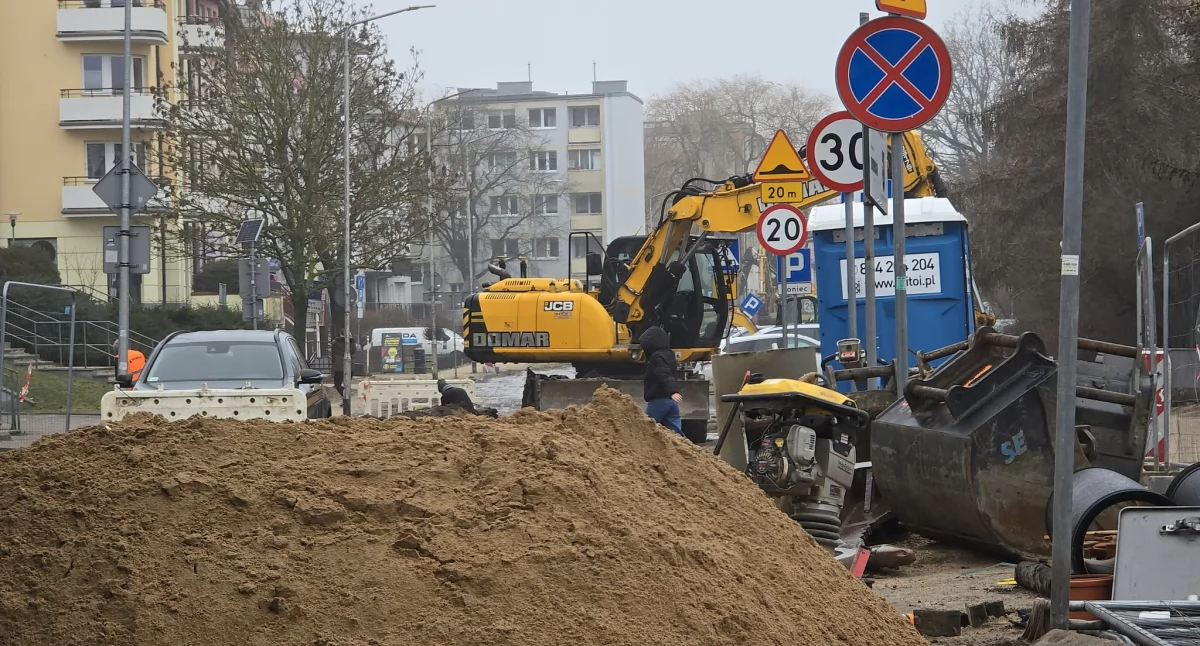 Uwaga kierowcy! Kolejne utrudnienia związane z przebudową tej ulicy