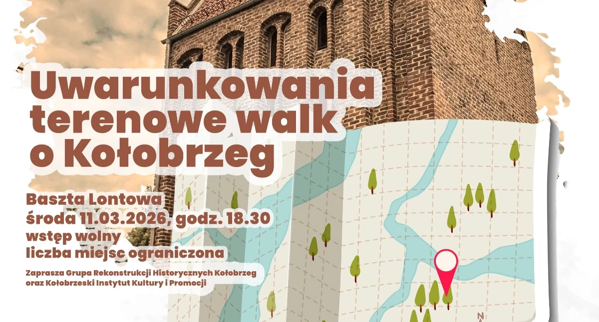 Jak teren wpłynął na bitwę o Kołobrzeg? Spotkanie historyczne w Baszcie Lontowej