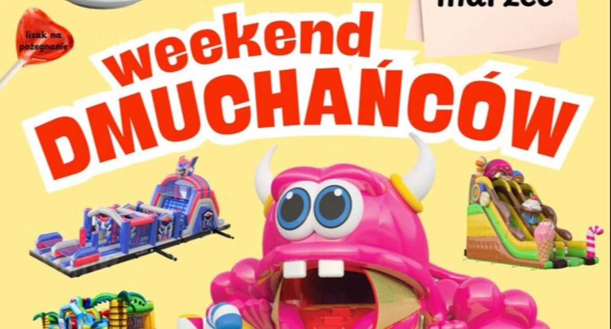 MOSiR zaprasza na Weekend dmuchańców. Hala zamieni się w wielki plac zabaw
