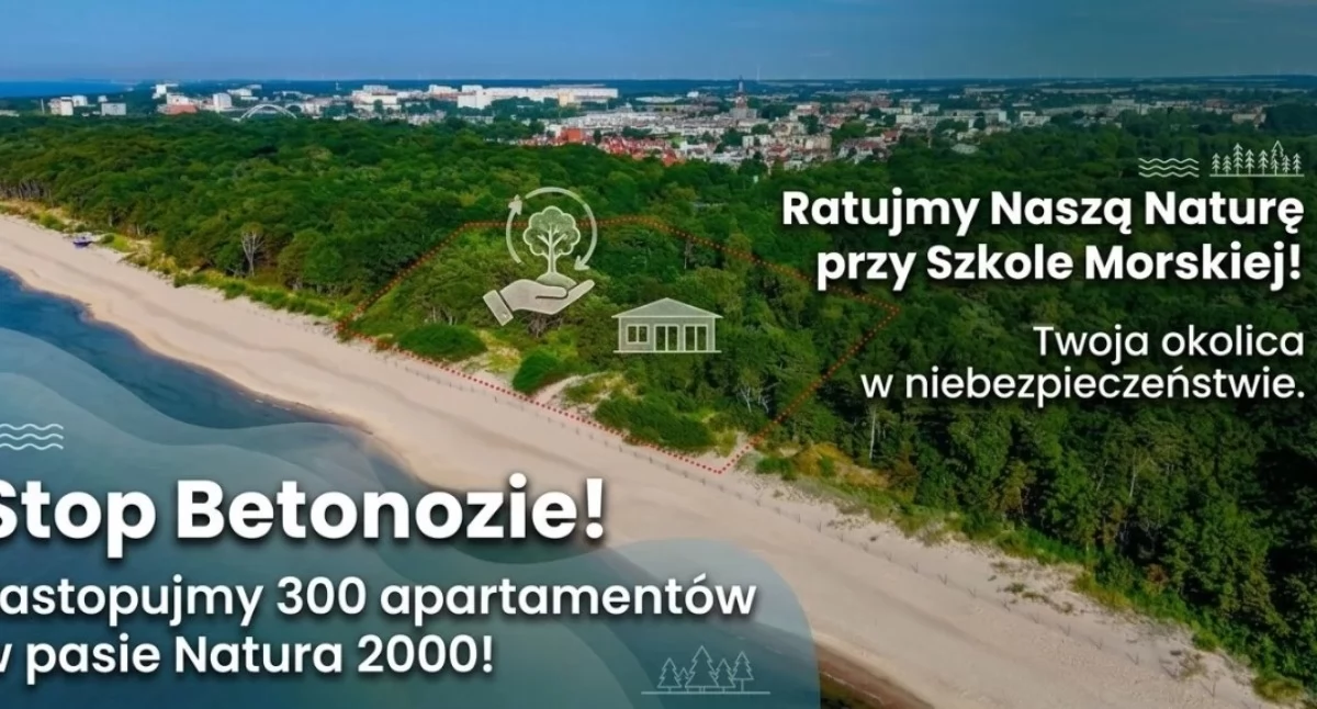 Rośnie sprzeciw wobec inwestycji przy pasie nadmorskim. Setki podpisów pod petycją