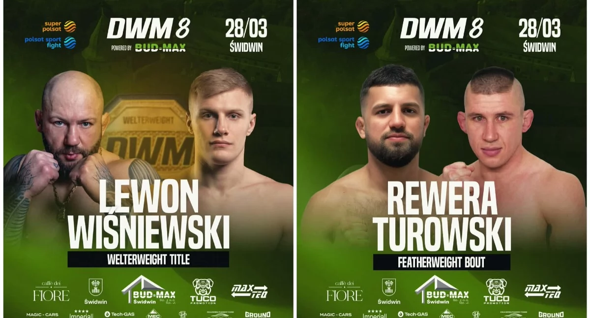 Turowski i Lewon wchodzą do klatki w DWM Fight Night