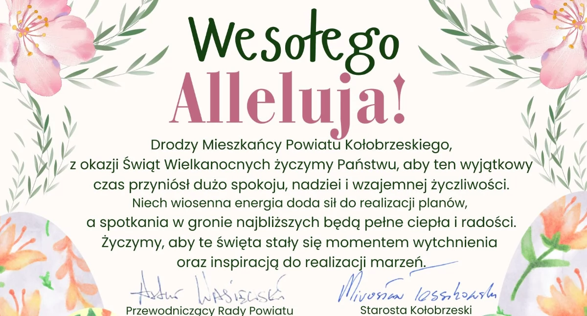 Wielkanocne życzenia od władz powiatu