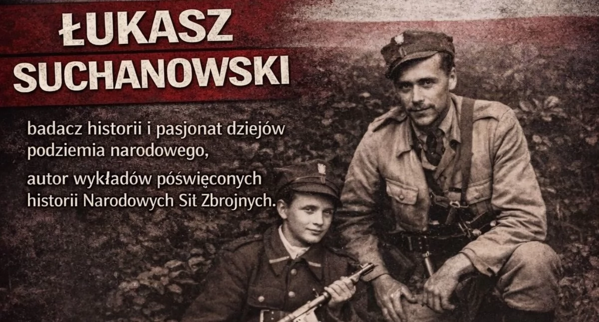 Łukasz Suchanowski przyjedzie do Kołobrzegu. Opowie o bohaterach NSZ