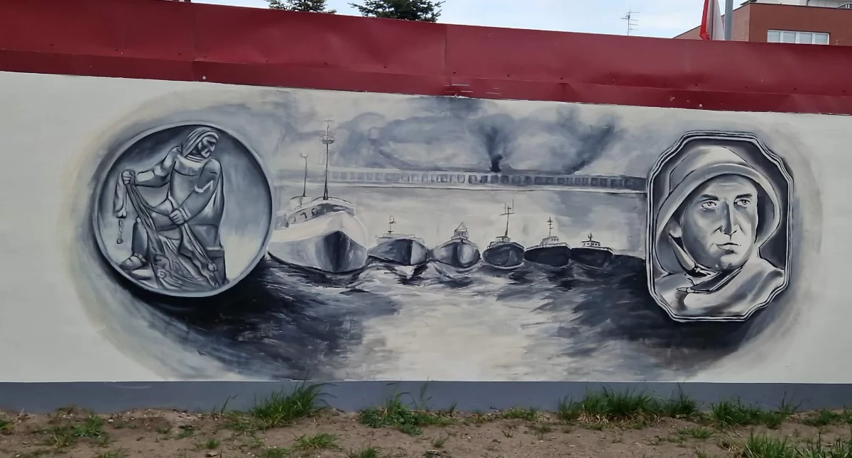 Na ścianie wraca historia Barki. Nowy mural w Dzielnicy Zachodniej 