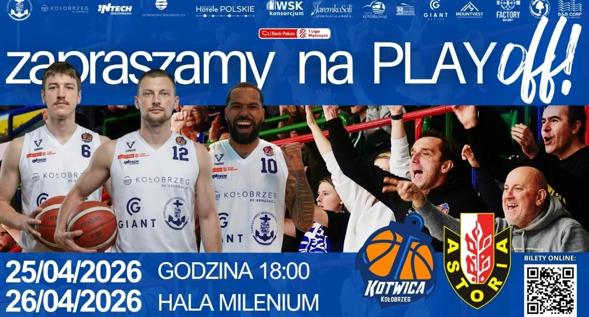 Kotwica walczy z faworytem rozgrywek. Stan rywalizacji 1 do 1 - teraz mecze w Kołobrzegu