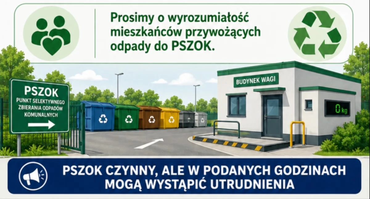 Uwaga mieszkańcy. W sobotę utrudnienia na PSZOK w Kołobrzegu