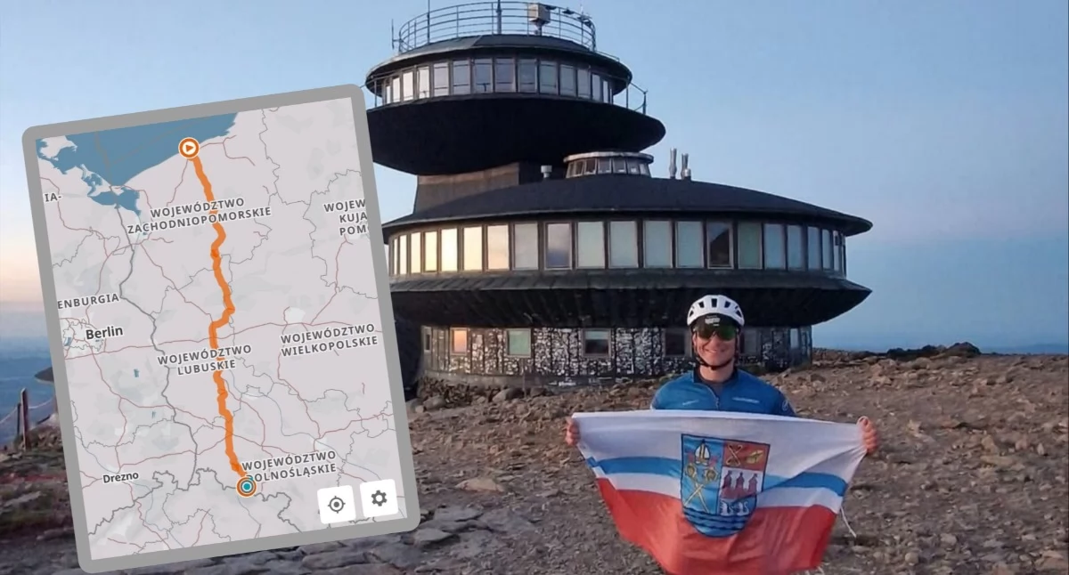 Z Kołobrzegu na szczyt Śnieżki w 43 godziny. Niezwykły wyczyn kołobrzeskiego nauczyciela